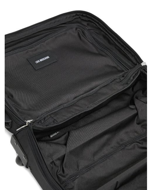Love Moschino Black Buckle Trolley Case