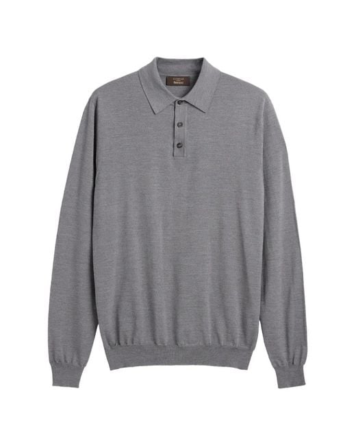Polo De Manga Larga Slowear de hombre de color Gray