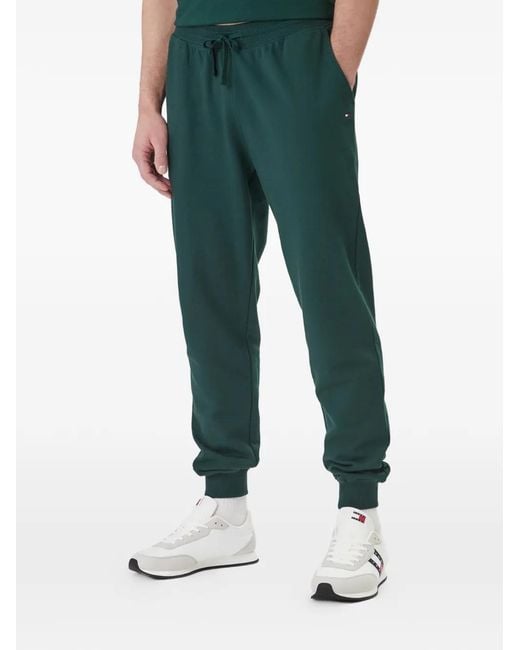 Tommy Hilfiger Green Terry Cuffed Track Pants for men