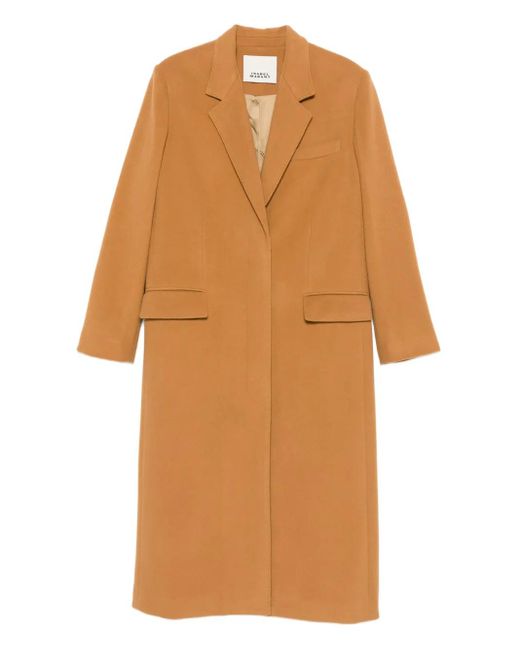 Isabel Marant Orange Single-Breasted Coat