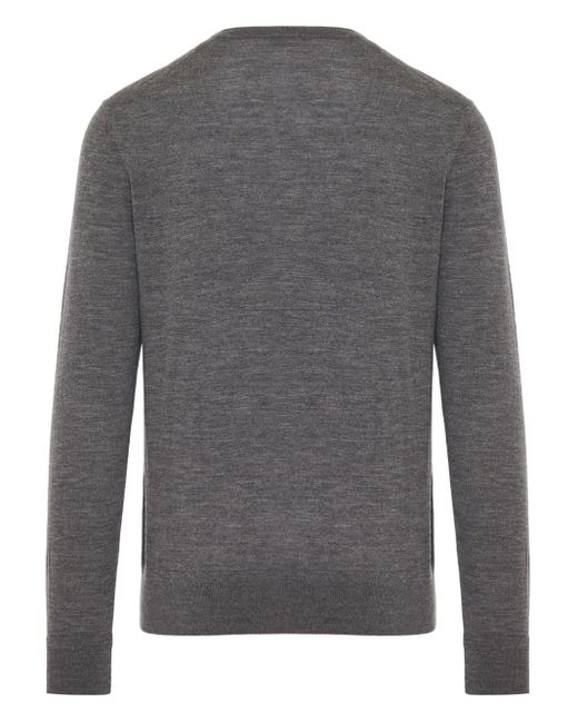 Tom Ford Gray Crew-Neck Wool Sweater for men