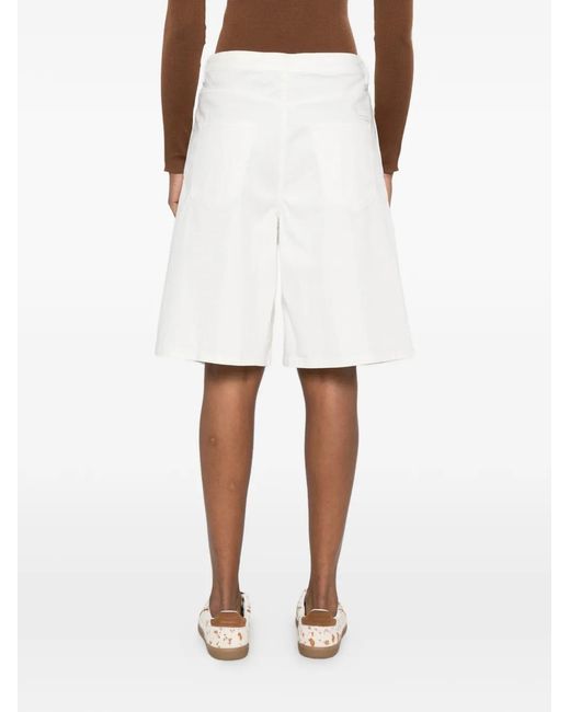 Nine:inthe:morning White Shorts mit Bundfalten