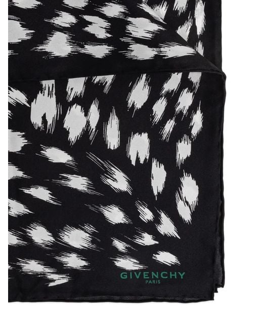 Givenchy Black Patterned Scarf