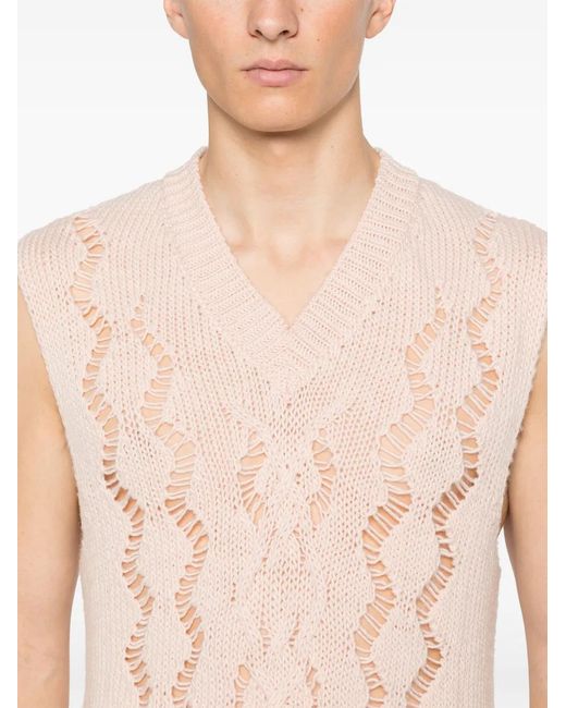 Our Legacy Pink Cable Michigan Vest for men