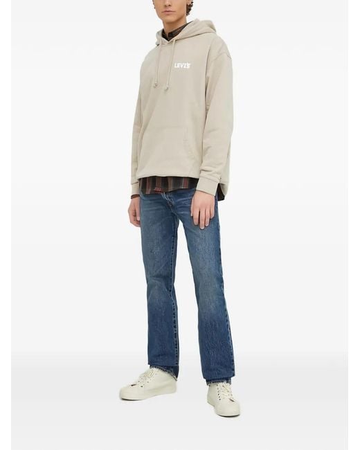 Levi's Natural Drawstring Logo Hoodie for men