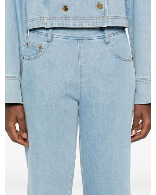 Forte_forte Blue Five-Pocket Trousers