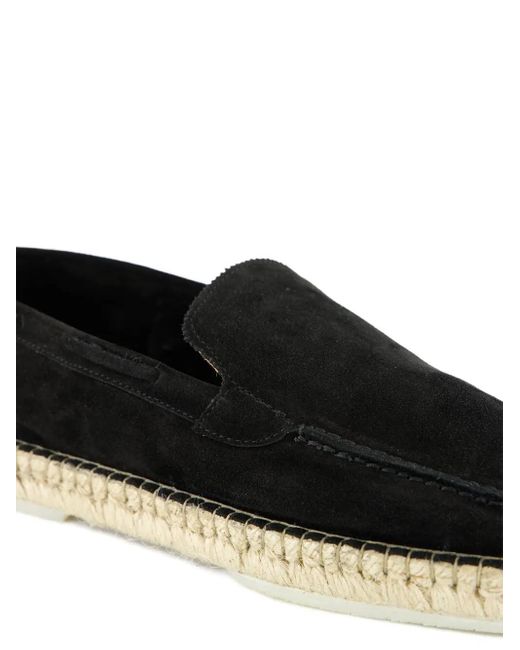 Aurélien Black Beachside Loafers Suede Espadrilles for men
