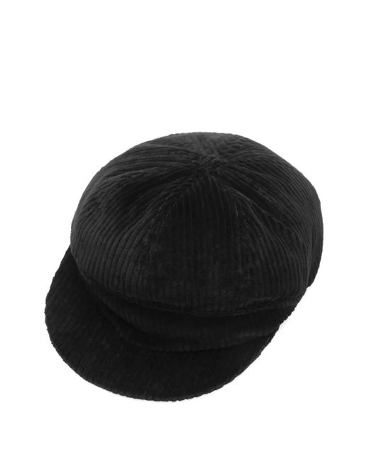 Dolce & Gabbana Black Velvet Flat Cap for men