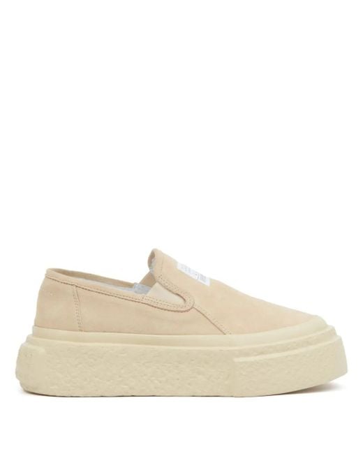 Baskets En Cuir À Logo Embossé MM6 by Maison Martin Margiela en coloris Natural