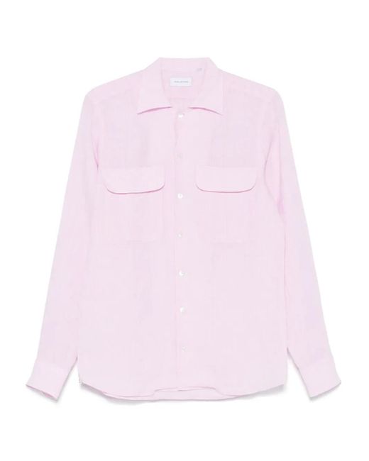 Camicia Rowans di Tagliatore in Pink da Uomo