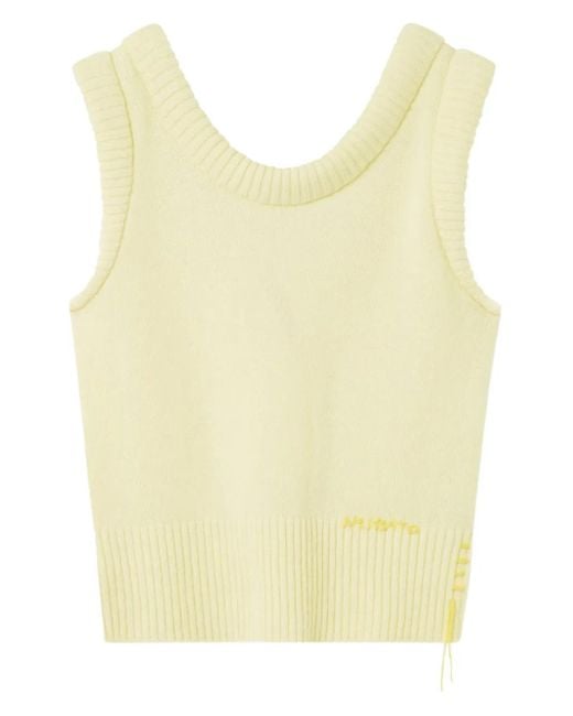 Haut Côtelé À Design Sans Manches Axel Arigato en coloris Yellow