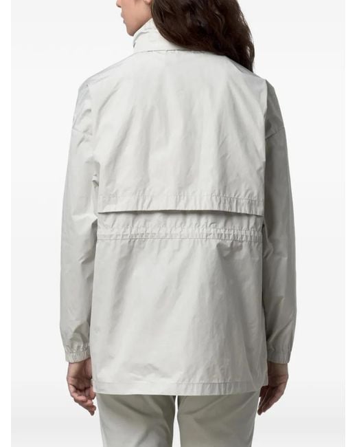 K-Way White Aubeline Memory Touch Jacket