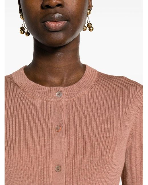 PS by Paul Smith Pink Gerippter Cardigan