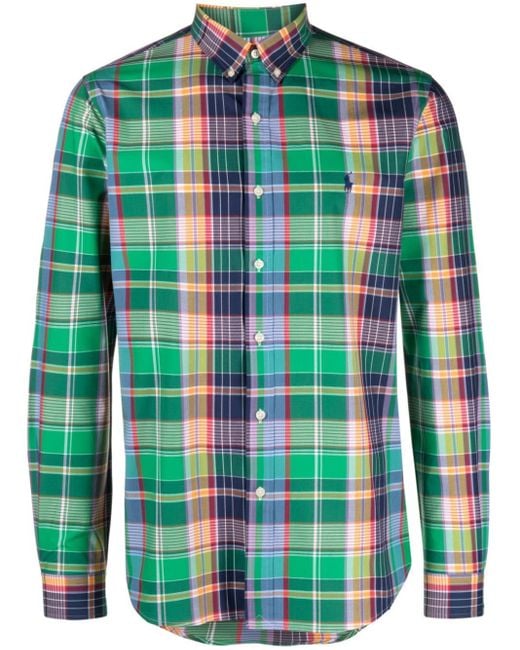 Camisa a cuadros Polo Ralph Lauren de hombre de color Verde | Lyst
