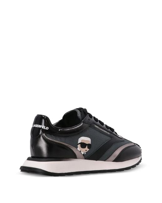 Karl Lagerfeld Black Nft Zone Logo-Detail Sneakers
