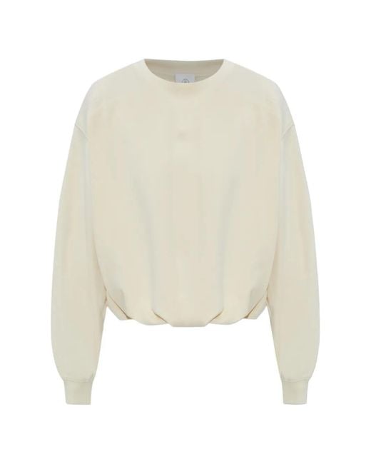 Bogner White Chloe Embossed Crewneck Sweatshirt