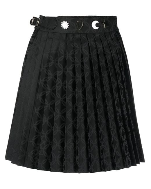 Gonna Plissettata di Charles Jeffrey in Black