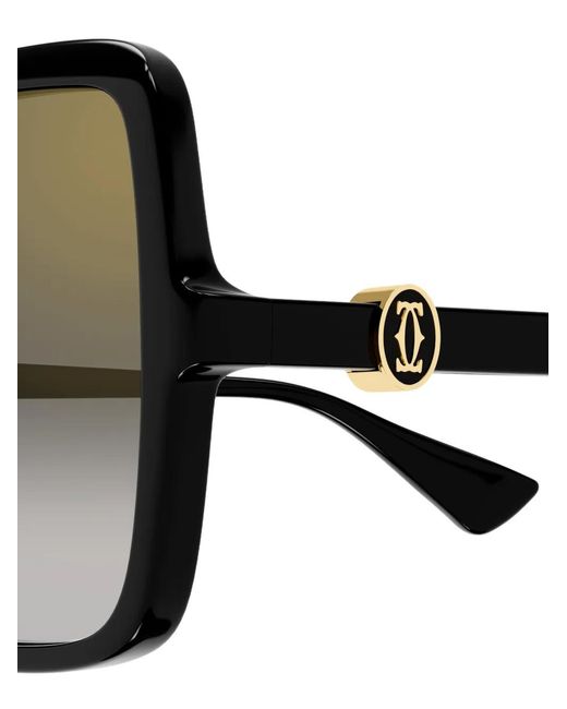 Cartier Black Square Sunglasses