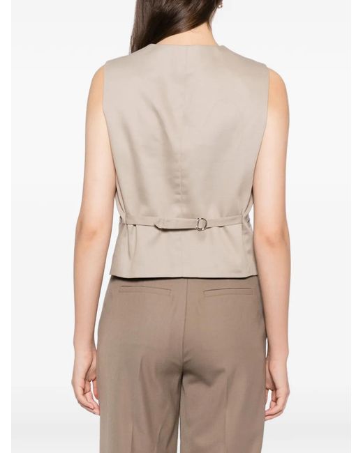 BLAKLACE Natural Button-Up Vest