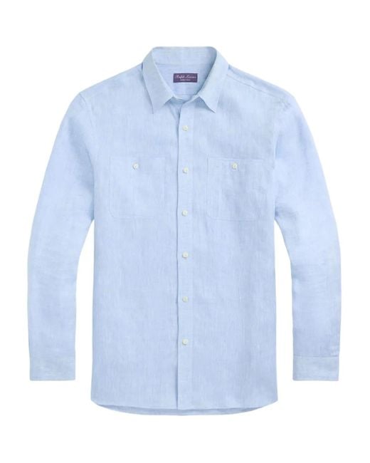 Ralph Lauren Chambray Overhemd in het Blue voor heren