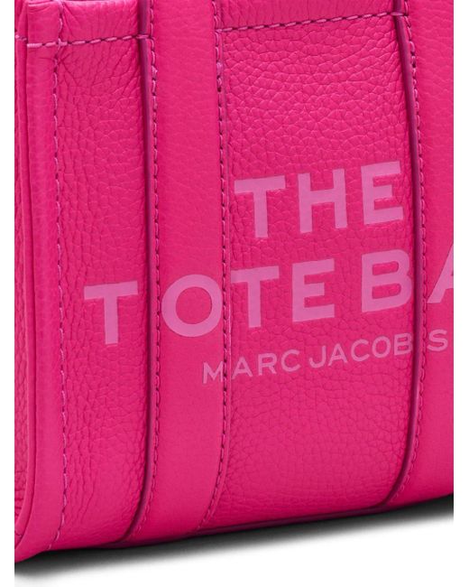 Marc Jacobs The Leather Crossbody Shopper in het Pink