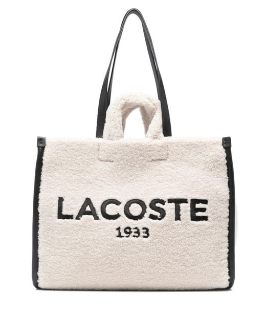 Lacoste Natural Fluffy Tote Bag