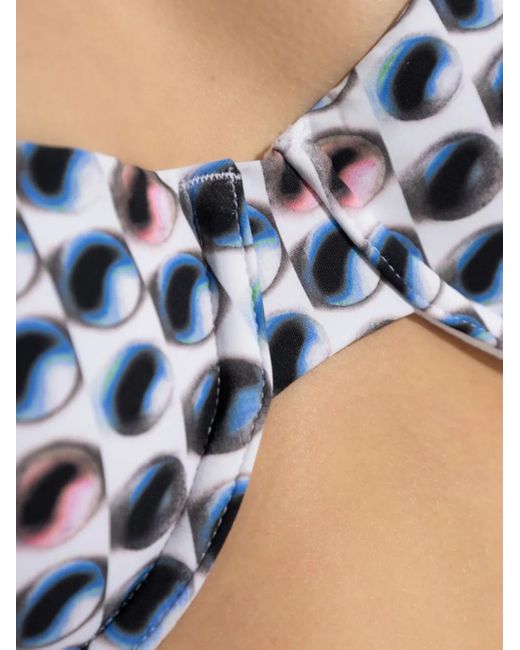 Blue Candy Dots Vestido marino Tory Burch