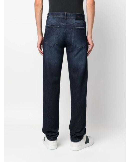 Kiton Blue Straight-Leg Denim Jeans for men