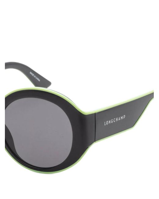 Longchamp Gray Round-Frame Sunglasses