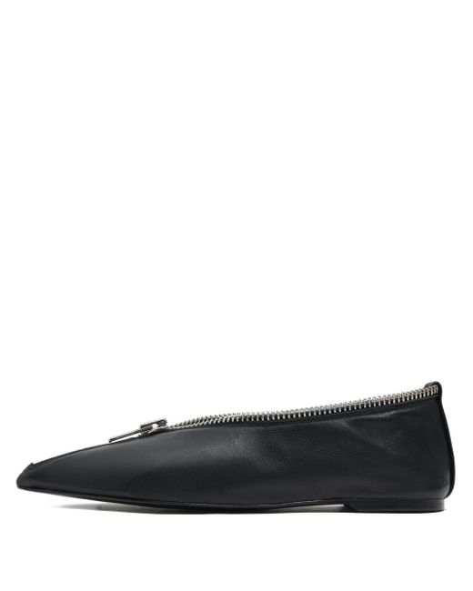 Bimba Y Lola White Pointed-Toe Flat Pumps