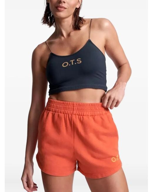 One Teaspoon Red Hustle Elasticated Logo Shorts