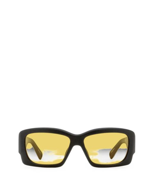 Jacquemus Metallic X Linda Farrow Croisiere Rectangular Sunglasses