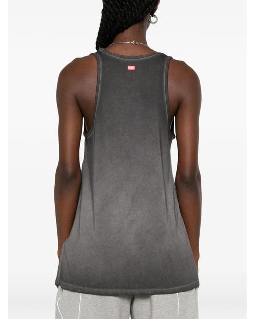 DIESEL Black Scoop-Neck Tank Top