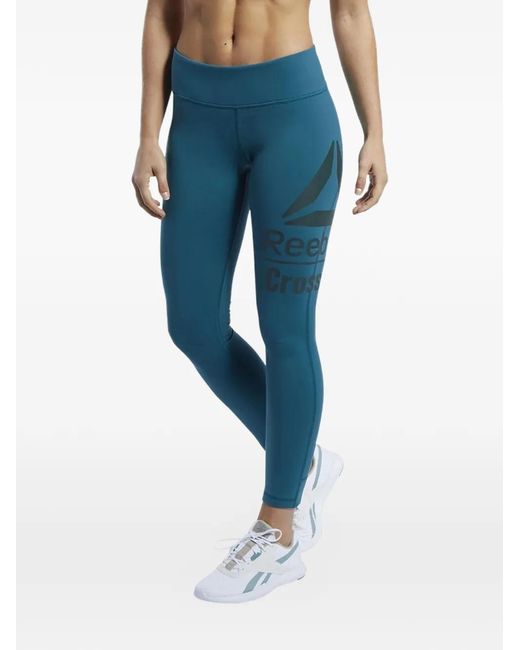 Reebok Blue Crossfit Lux 7/8 Leggings Wmns Logo Leggings