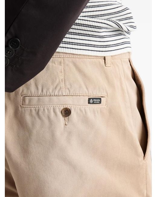 Prada Natural Gabardine Pants for men
