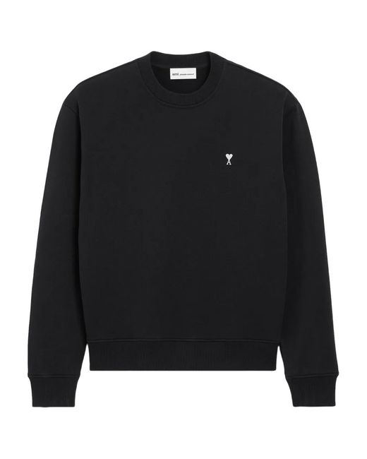 AMI Black Ami De Coeur Sweatshirt for men