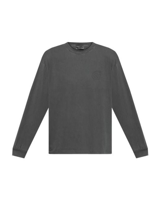 T-Shirt A Maniche Lunghe Con Logo Ricamato di Carhartt in Gray da Uomo