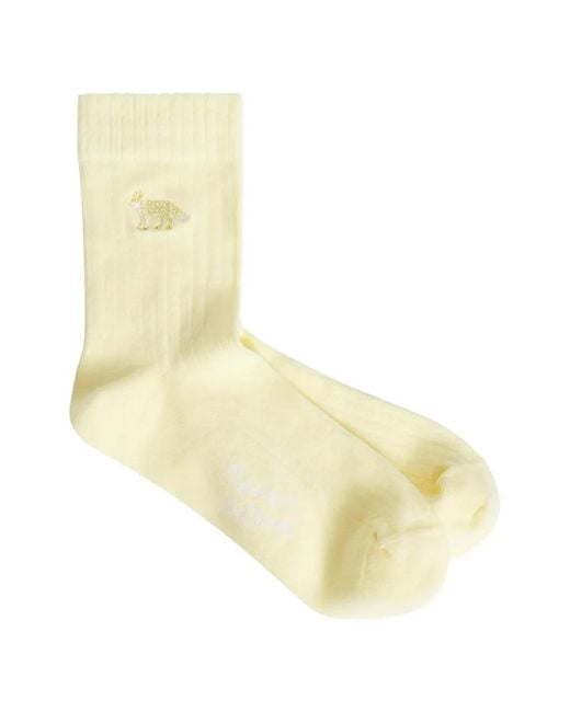 Maison Kitsuné Metallic Baby Fox Socks