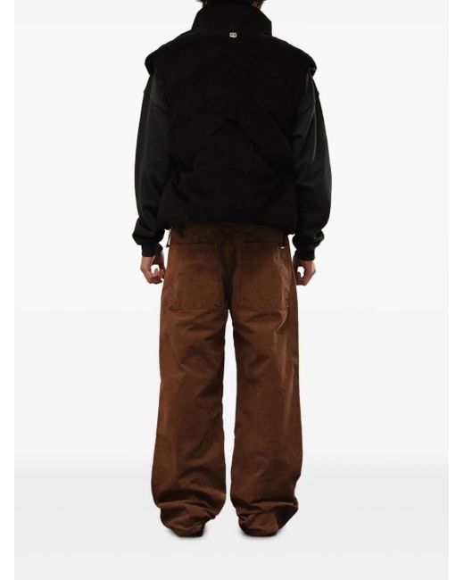 Chaleco de pana ROUGH de color Black