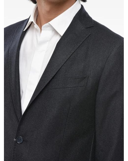 Corneliani Blue Nino Danieli Single-Breasted Blazer for men