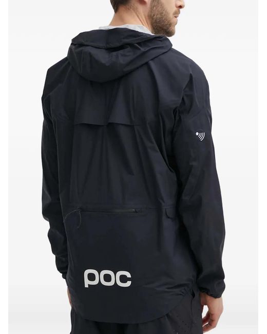 Poc Blue Hooded Zip Jacket for men