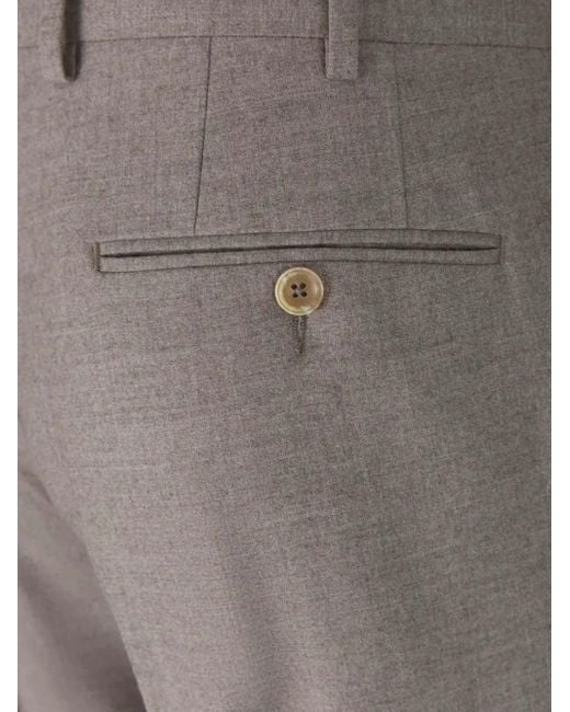 Marco Pescarolo Gray Tailored Trousers for men