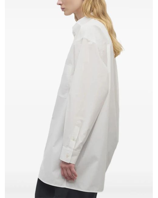 The Row White Victoria Shirt In Cotton