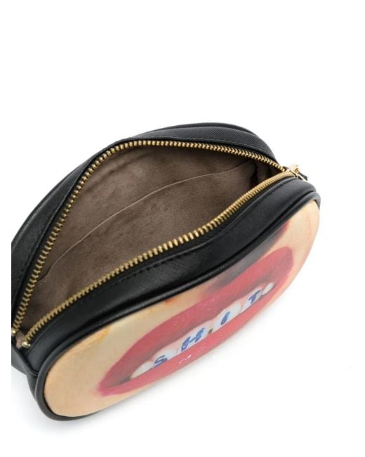 Seletti Red Graphic-Print Belt Bag