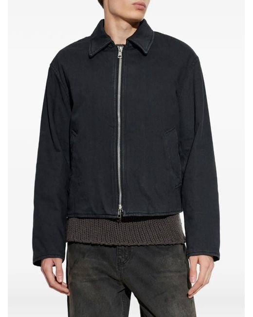 Our Legacy Black Slight Zip-Up Jacket for men