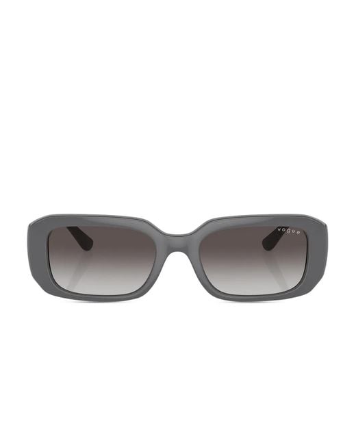 Lunettes De Soleil À Monture Rectangulaire Vogue Eyewear en coloris Gray