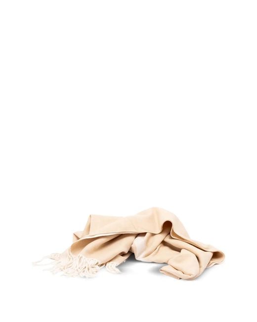 Twinset Metallic Logo-Intarsia Fringed Scarf