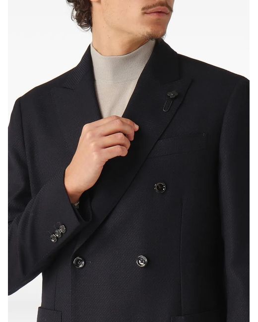 Lardini Double-breasted jacket in Black für Herren