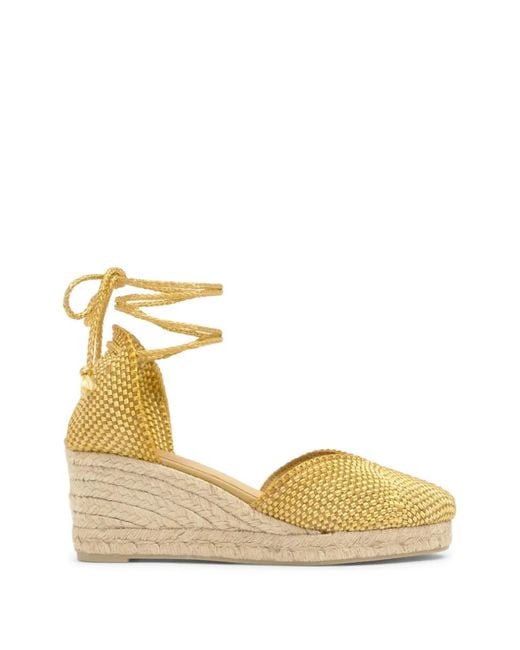 Castaner Metallic Cora Wedge Espadrilles