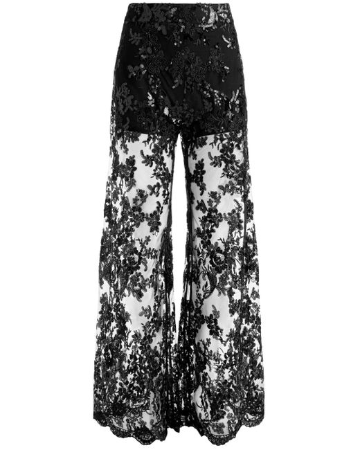 Alice + Olivia Black Athena Trousers